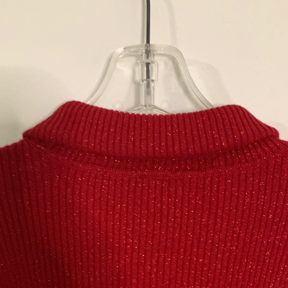 Basic Editions Red Cowl Neck Sweater - image 8